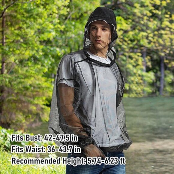 Outdoor High Density Mesh Jacket with Face Covering and Gloves - Picture 2 of 8